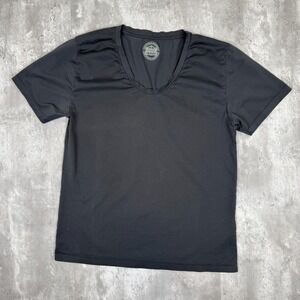 Acne Studios Stockholm T-Shirt Mens Large Black Short Sleeve V Neck Designer